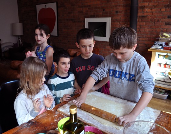 rolling out the puff pastry 2