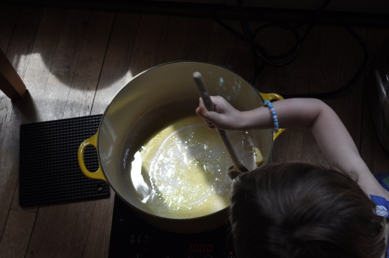 butter and olive oil for the risotto