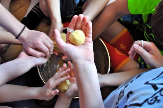 sculpting the tortillas